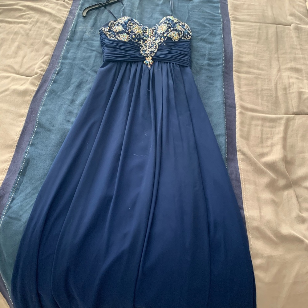 Dark Blue Prom Dress